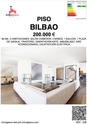 Plantilla para escaparate de inmobiliaria en vertical - Inmogesco